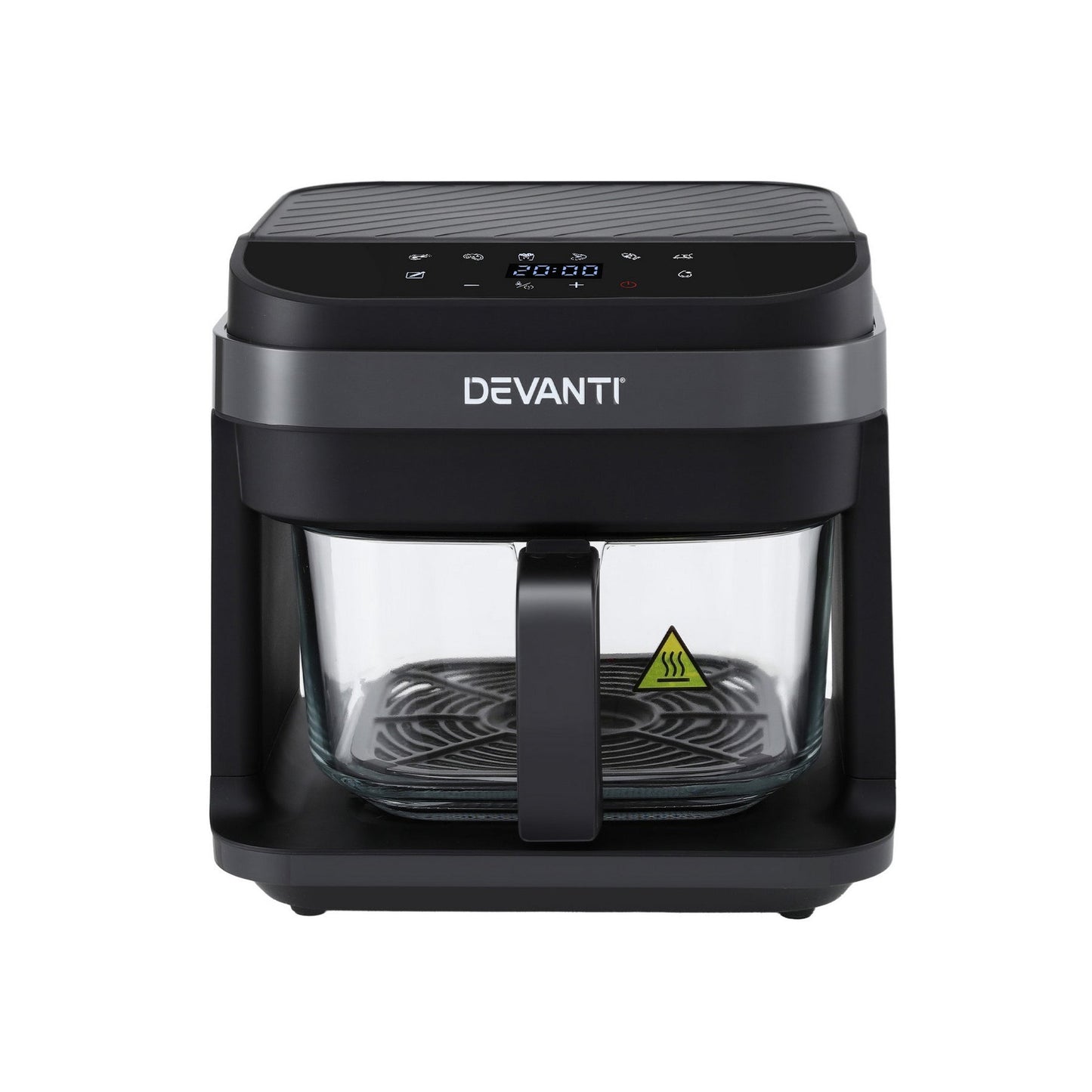 Devanti Air Fryer 5.5L Touch Control Electric Cooker 1200W Black - Devanti