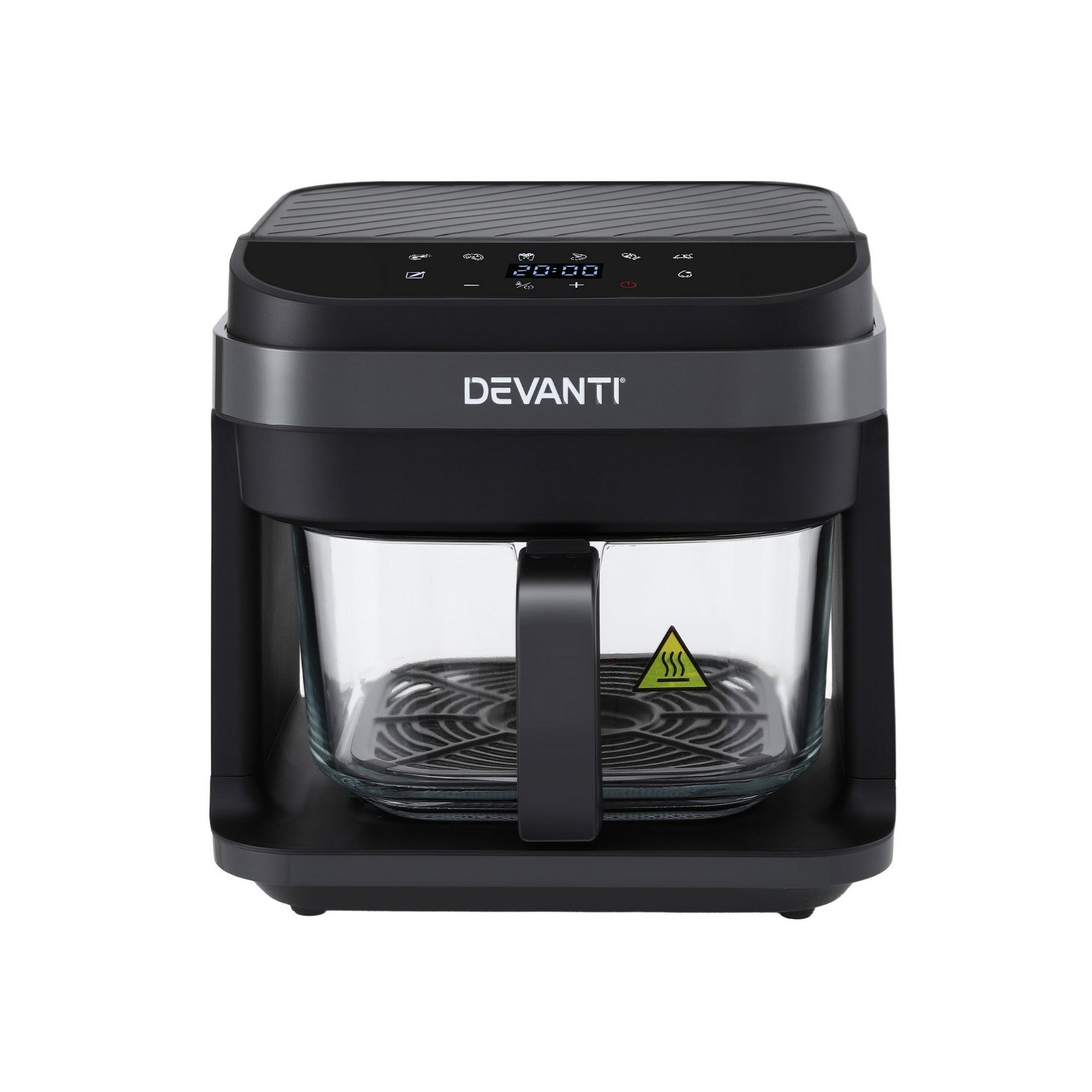 Devanti Air Fryer 5.5L Touch Control Electric Cooker 1200W Black - Devanti
