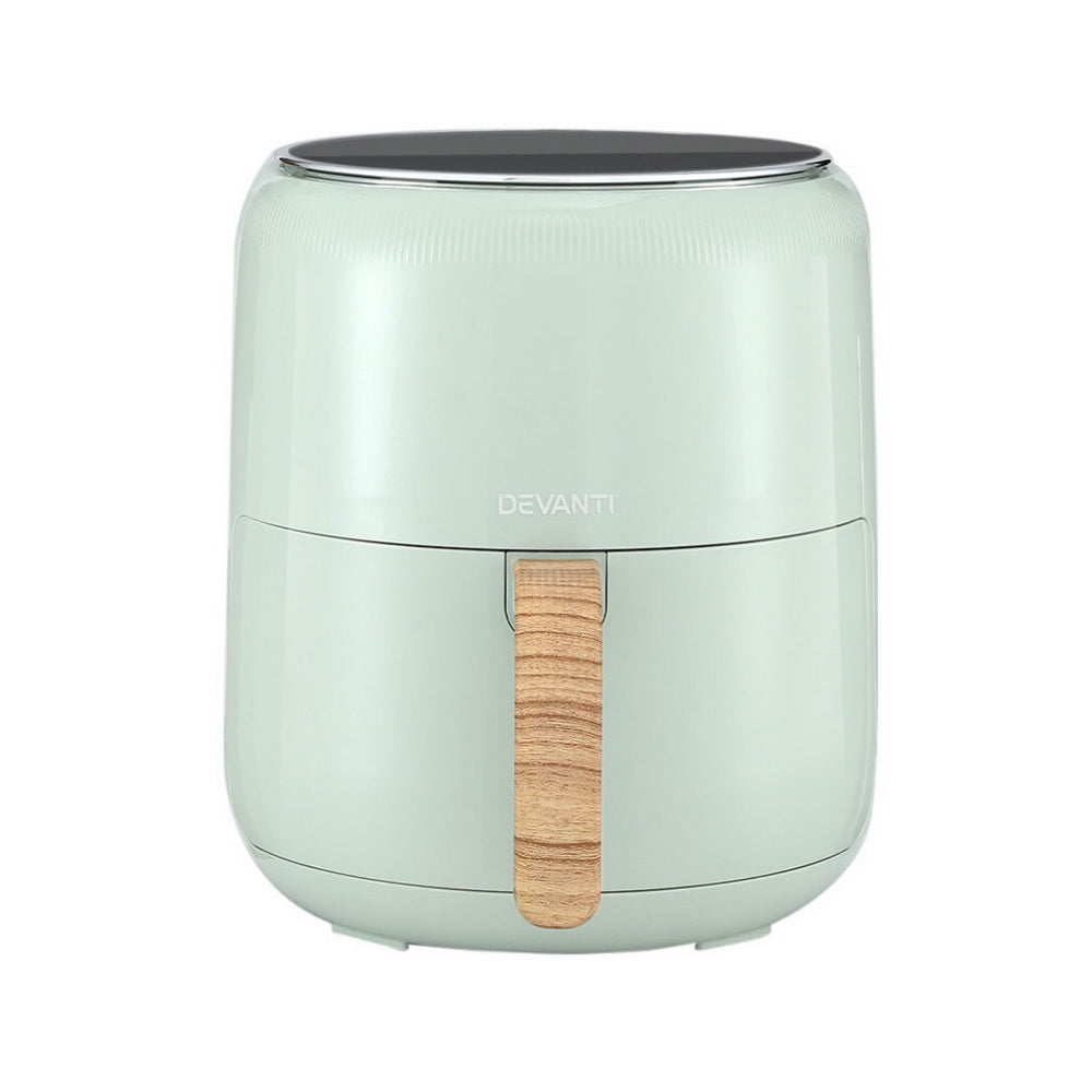 Devanti 5L Air Fryer Touch Control 1700W Green - Devanti