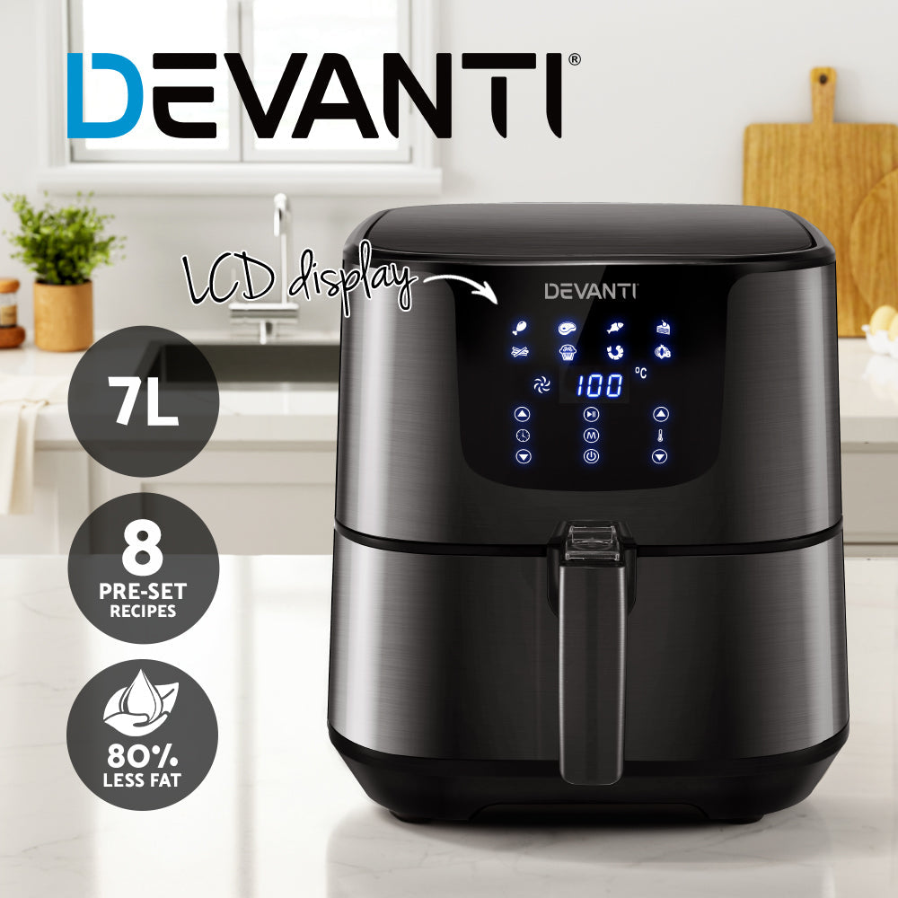 Devanti 7L Air Fryer Black