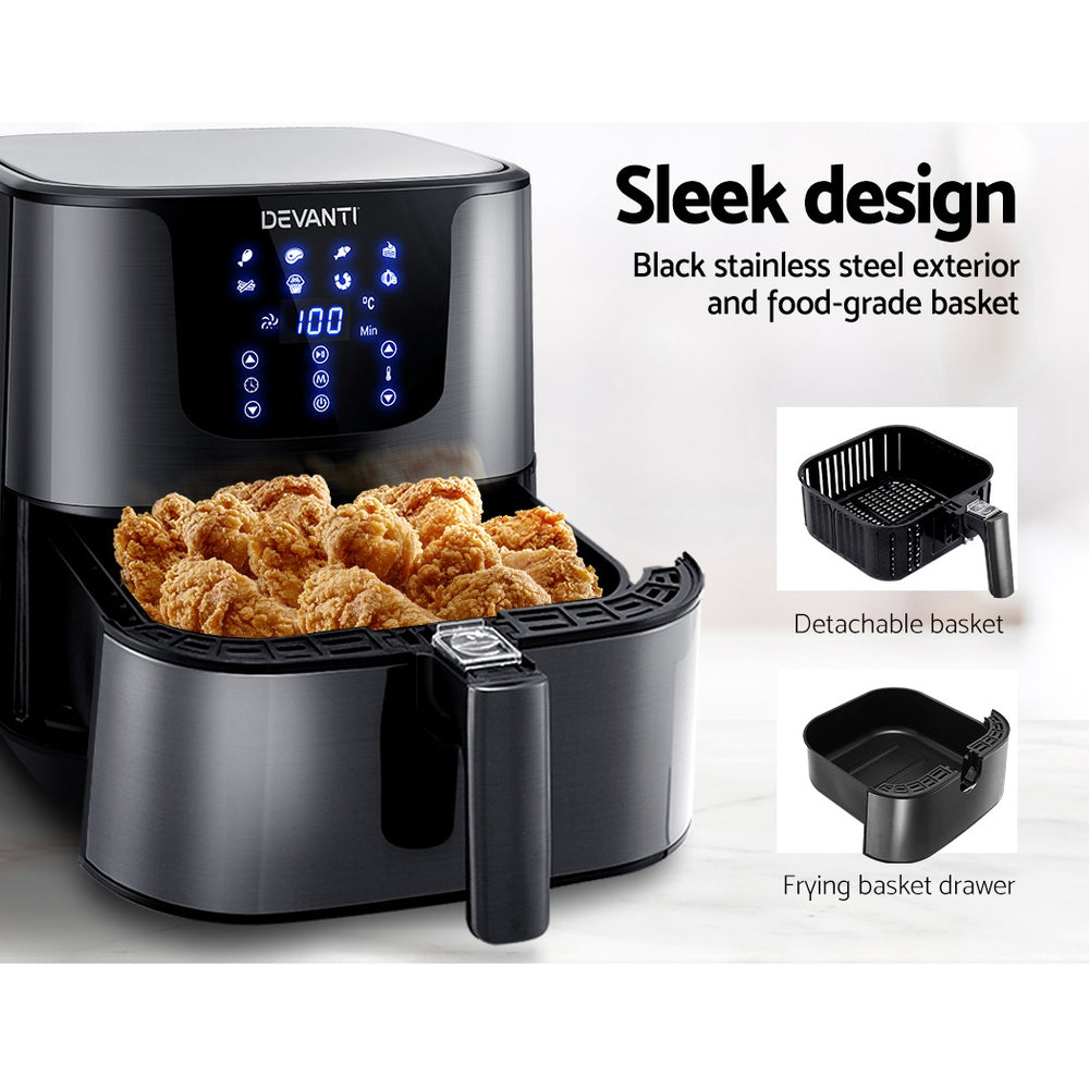 Devanti 7L Air Fryer Black