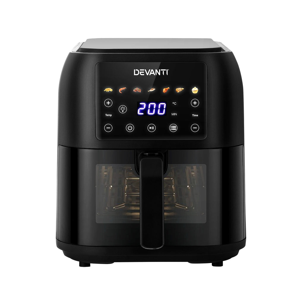 Devanti Air Fryer 8L LCD Fryers - Devanti