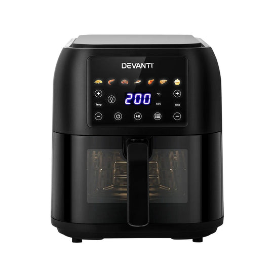 Devanti Air Fryer 8L LCD Fryers - Devanti