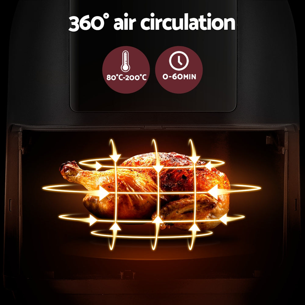 Devanti Air Fryer 8L LCD Fryers - Devanti