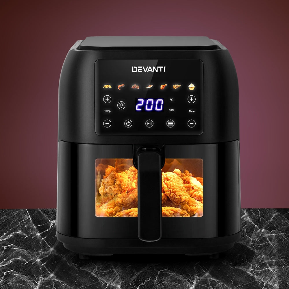 Devanti Air Fryer 8L LCD Fryers - Devanti