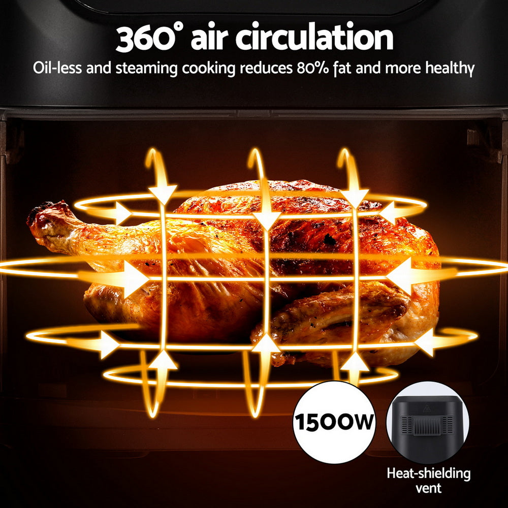 Devanti Air Fryer 5L W/ LCD Touch 1500W - Devanti