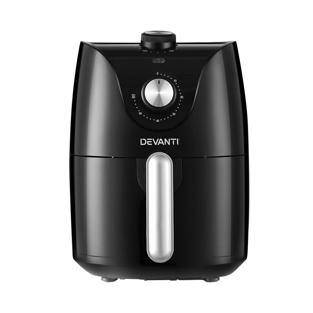 Devanti Air Fryer 2.5L Electric Fryers Airfryer Healthy Cooker Oil Free Kitchen - Devanti