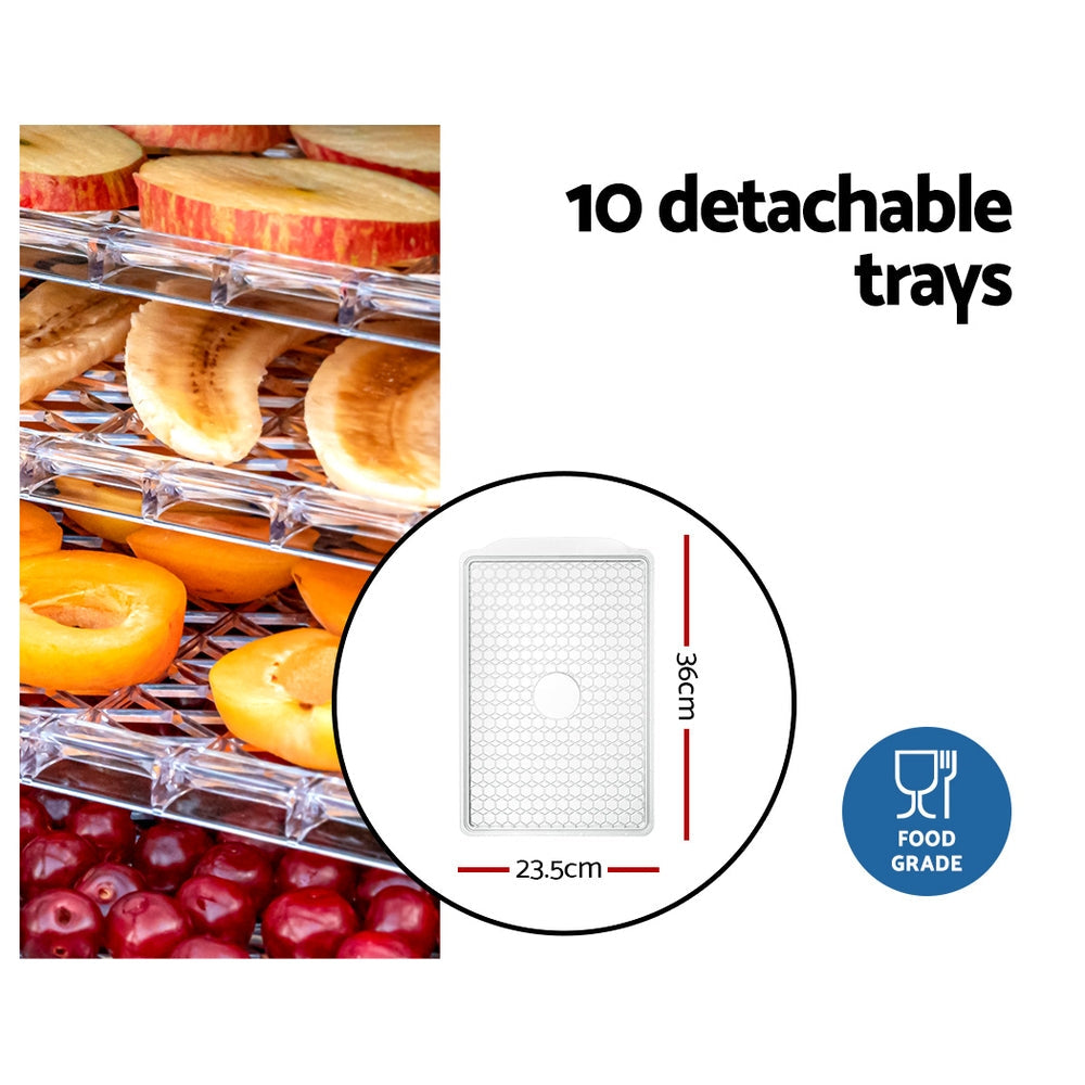 Devanti 10 Trays Food Dehydrator - Devanti