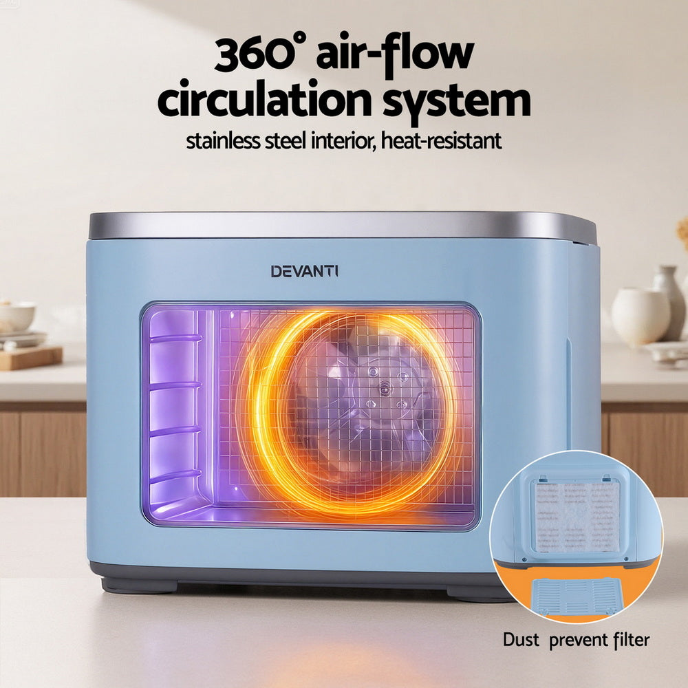 Devanti 5 Trays Food Dehydrator Mini Fruit Dryer 500W - Devanti