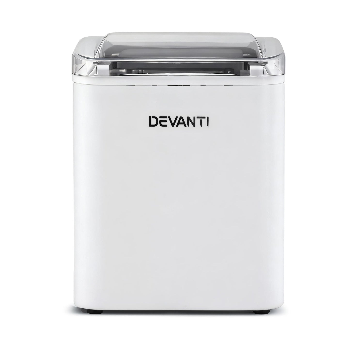 Devanti Ice Maker Machine Portable 12kg Countertop w/Self Cleaning 1.2L White - Devanti