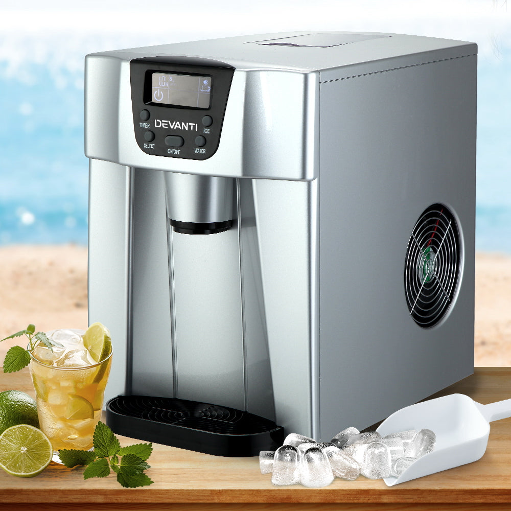 Devanti 12kg Ice Maker Machine with Water Dispenser - Devanti