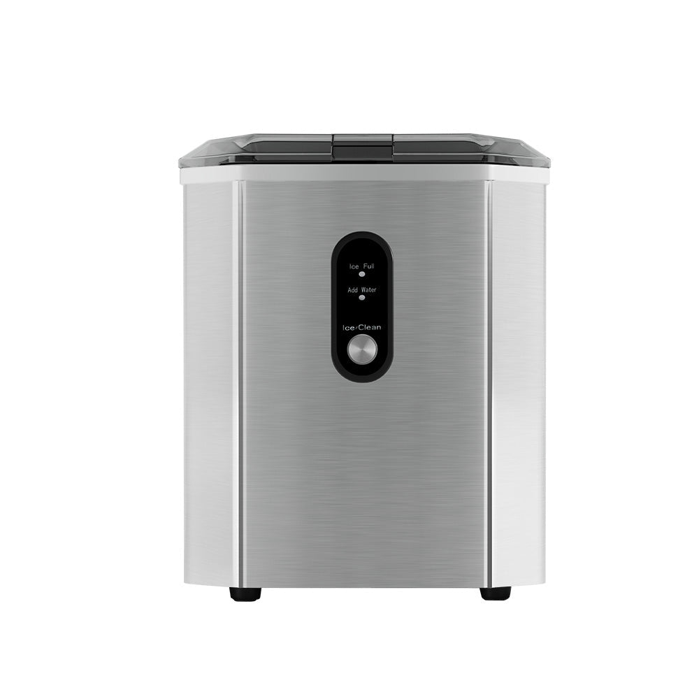 Devanti Portable Ice Maker Machine Ice Cube 12kg Bar Countertop Stainless Steel - Devanti