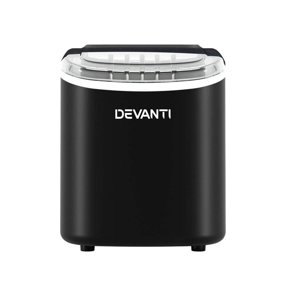 Devanti 12kg Ice Maker Machine w/Self Cleaning Black