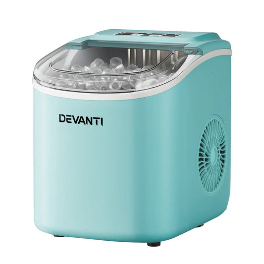 Devanti 12kg Ice Maker Machine w/Self Cleaning Green - Devanti