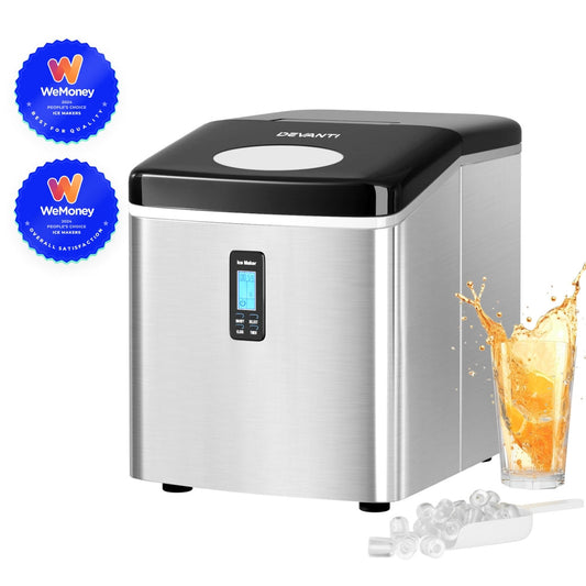 Devanti 15kg Ice Maker Machine Silver