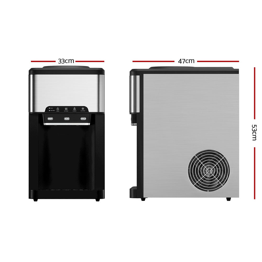 Devanti 20kg Ice Maker Machine with Water Dipenser - Devanti