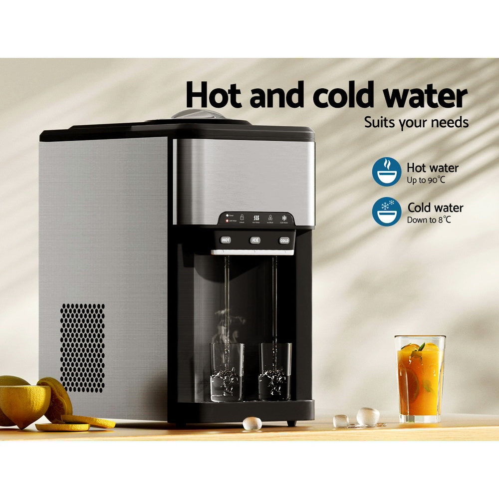 Devanti 20kg Ice Maker Machine with Water Dipenser - Devanti