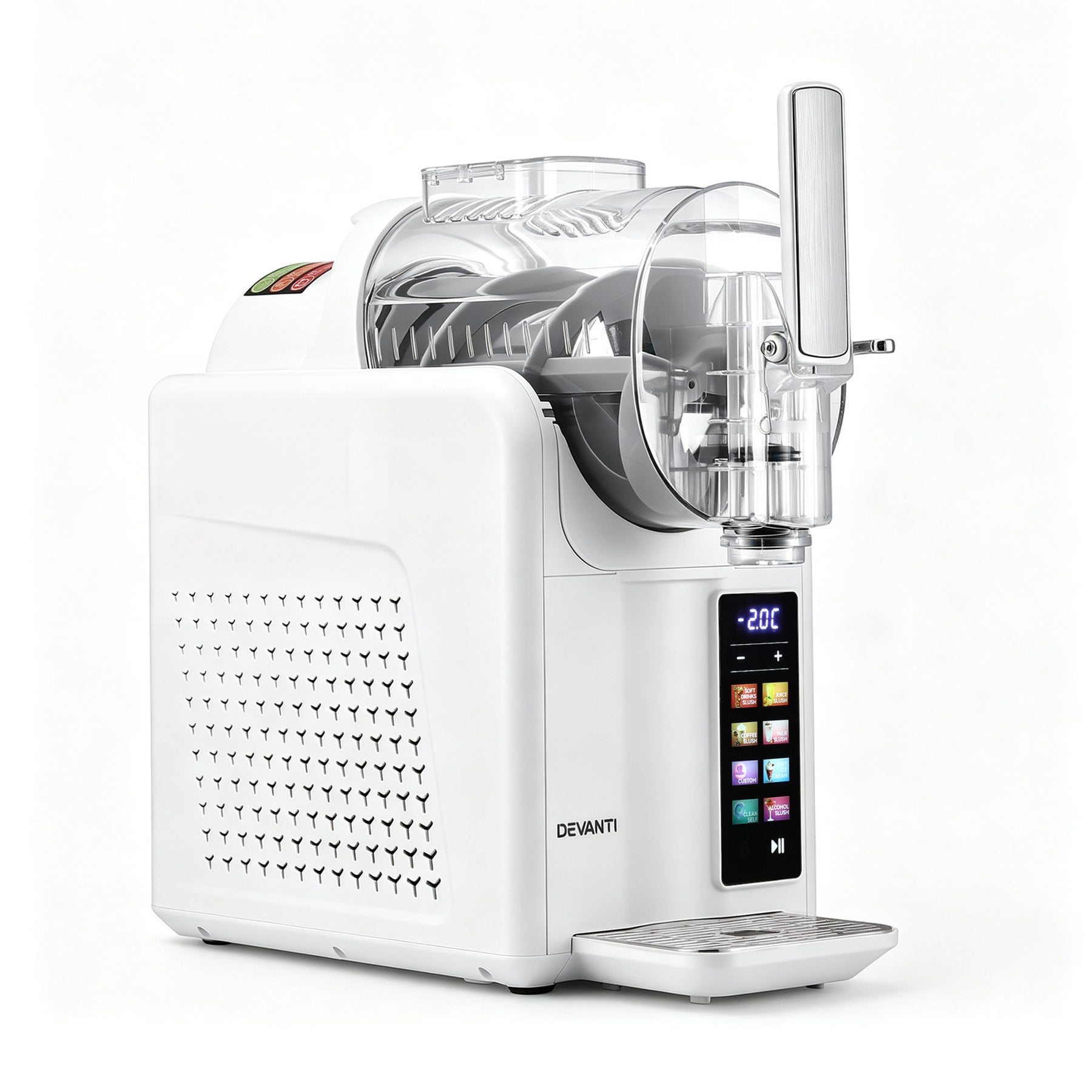 Devanti Slushie Machine 2L Frozen Drink Maker Ice Cream Cocktail Slush Maker White