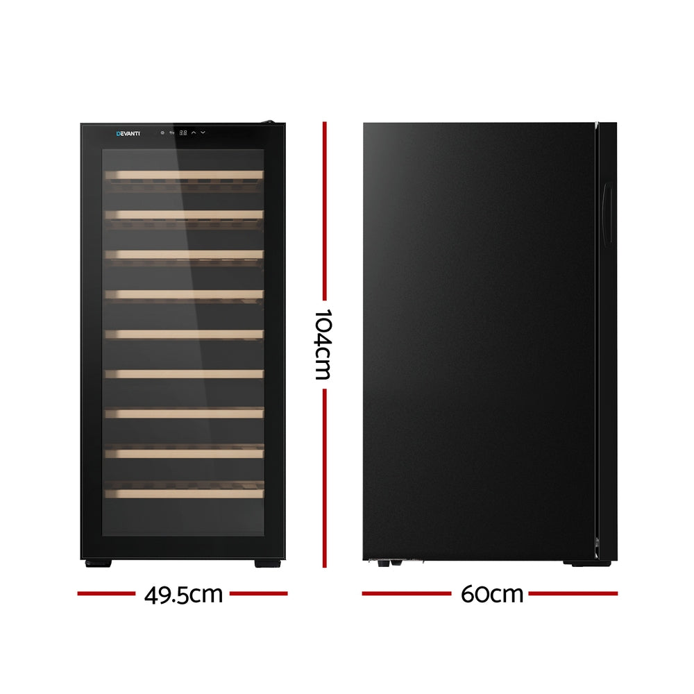 Devanti Wine Cooler Fridge 66 Bottles - Devanti