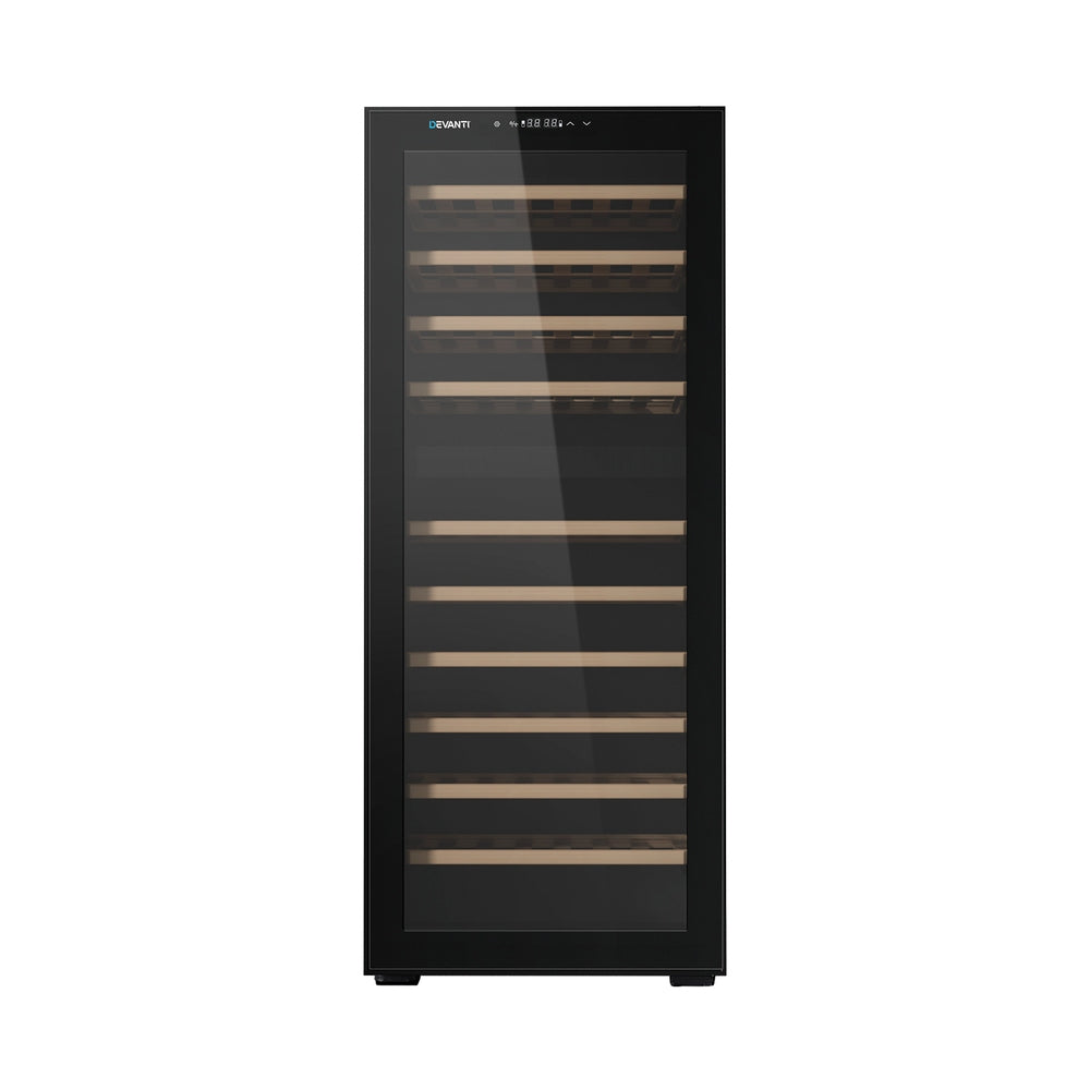 Devanti Wine Cooler Fridge Compressor Dual Zone 80 Bottles - Devanti