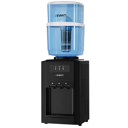 Devanti Water Cooler Dispenser Bench Top 22L w/2 Filter - Devanti