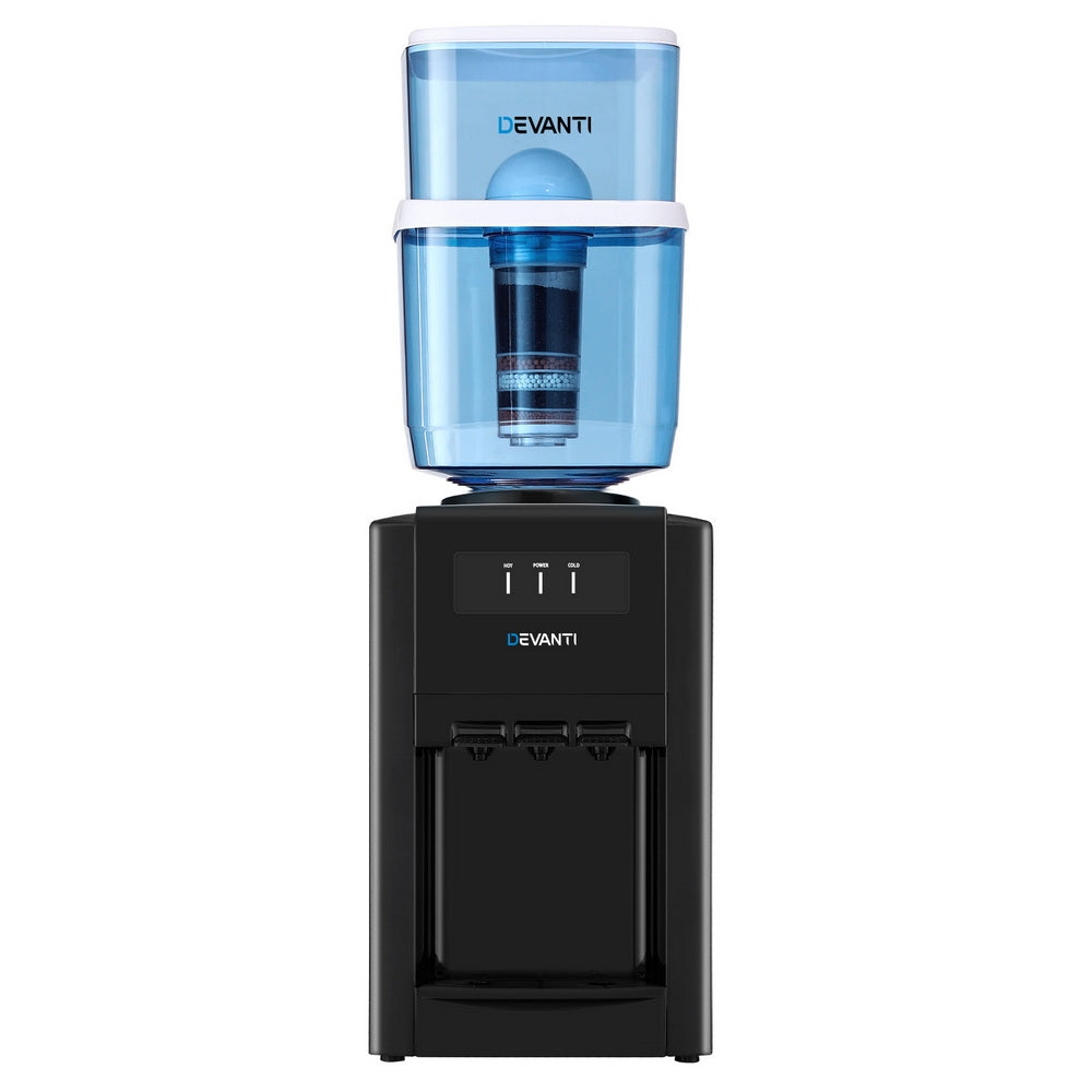 Devanti Water Cooler Dispenser Bench Top 22L w/2 Filter - Devanti