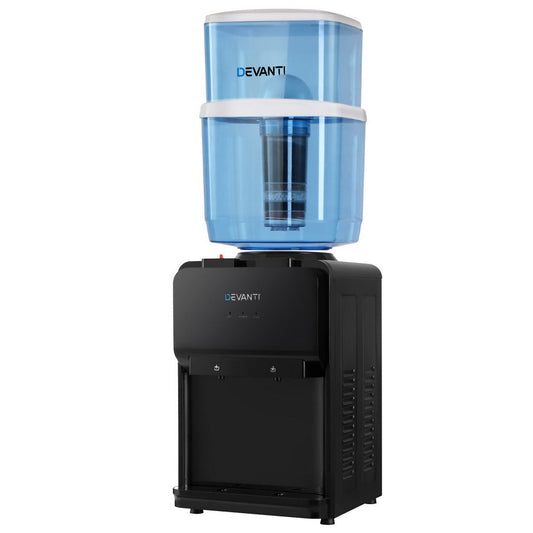 Devanti Water Cooler Dispenser Bench Top 22L Black - Devanti