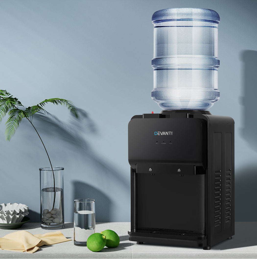Devanti Water Cooler Dispenser Bench Top Black - Devanti