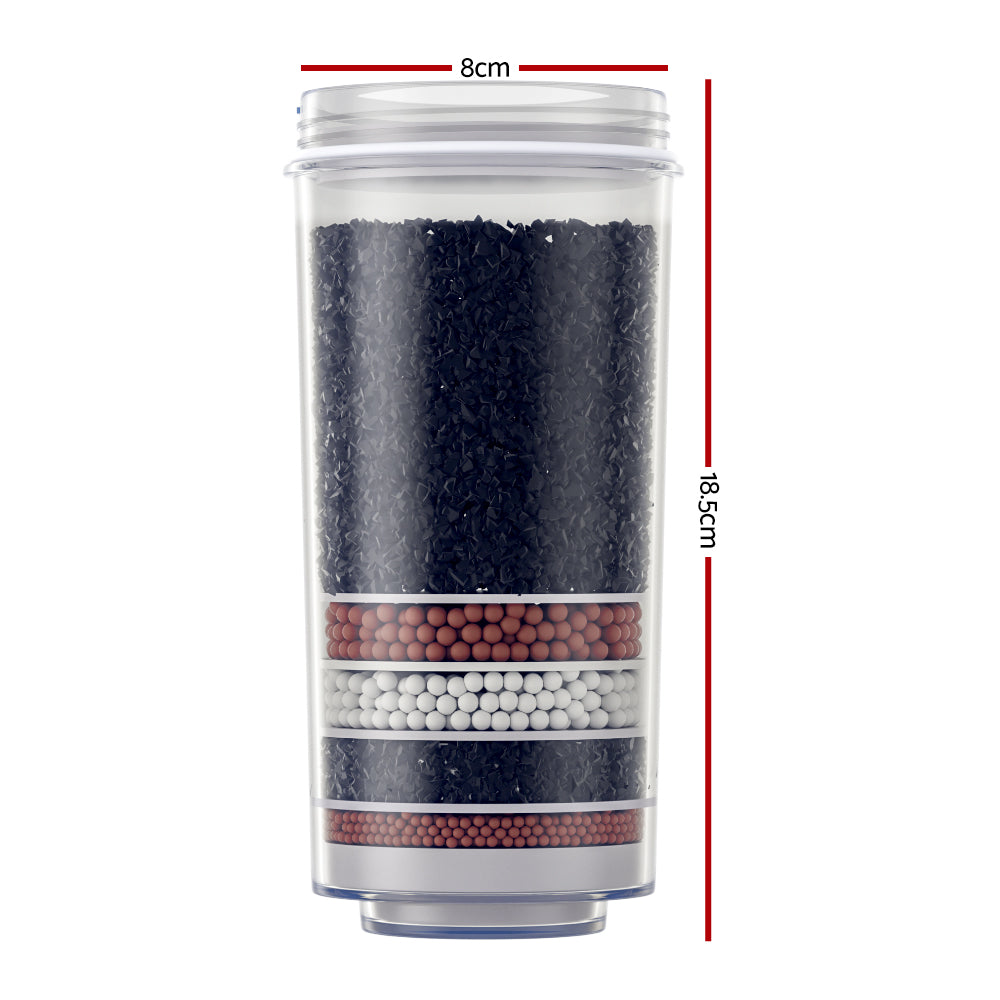 Devanti Water Cooler Filter Purifier 2 Pack Ceramic Carbon Mineral Cartridge - Devanti